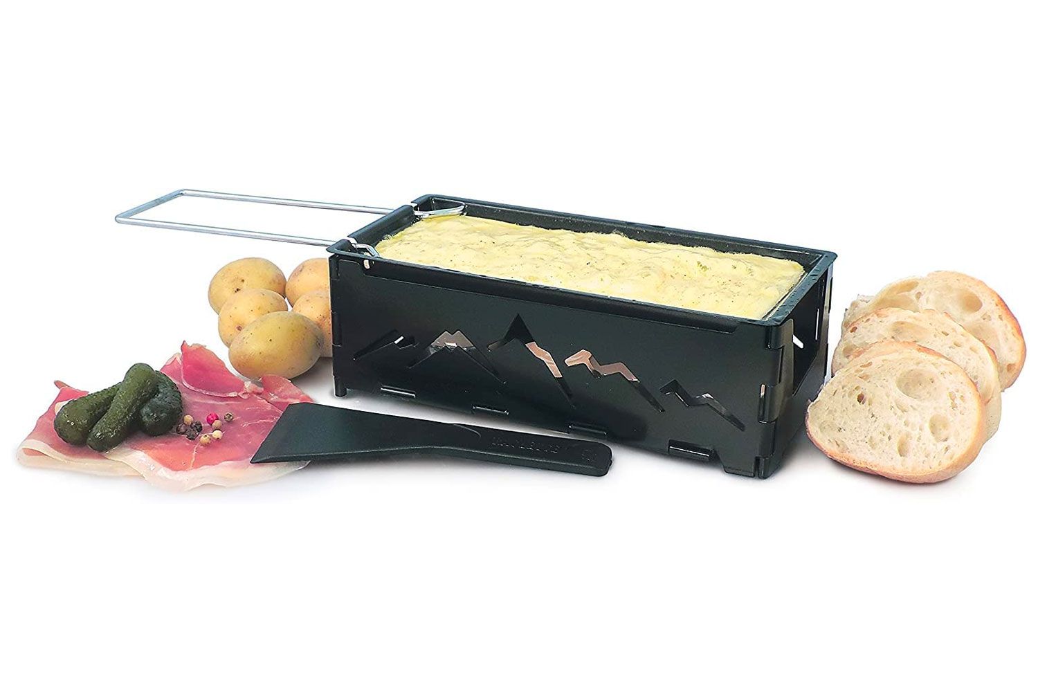 Swissmar Nordic Foldable Candlelight Raclette, Black