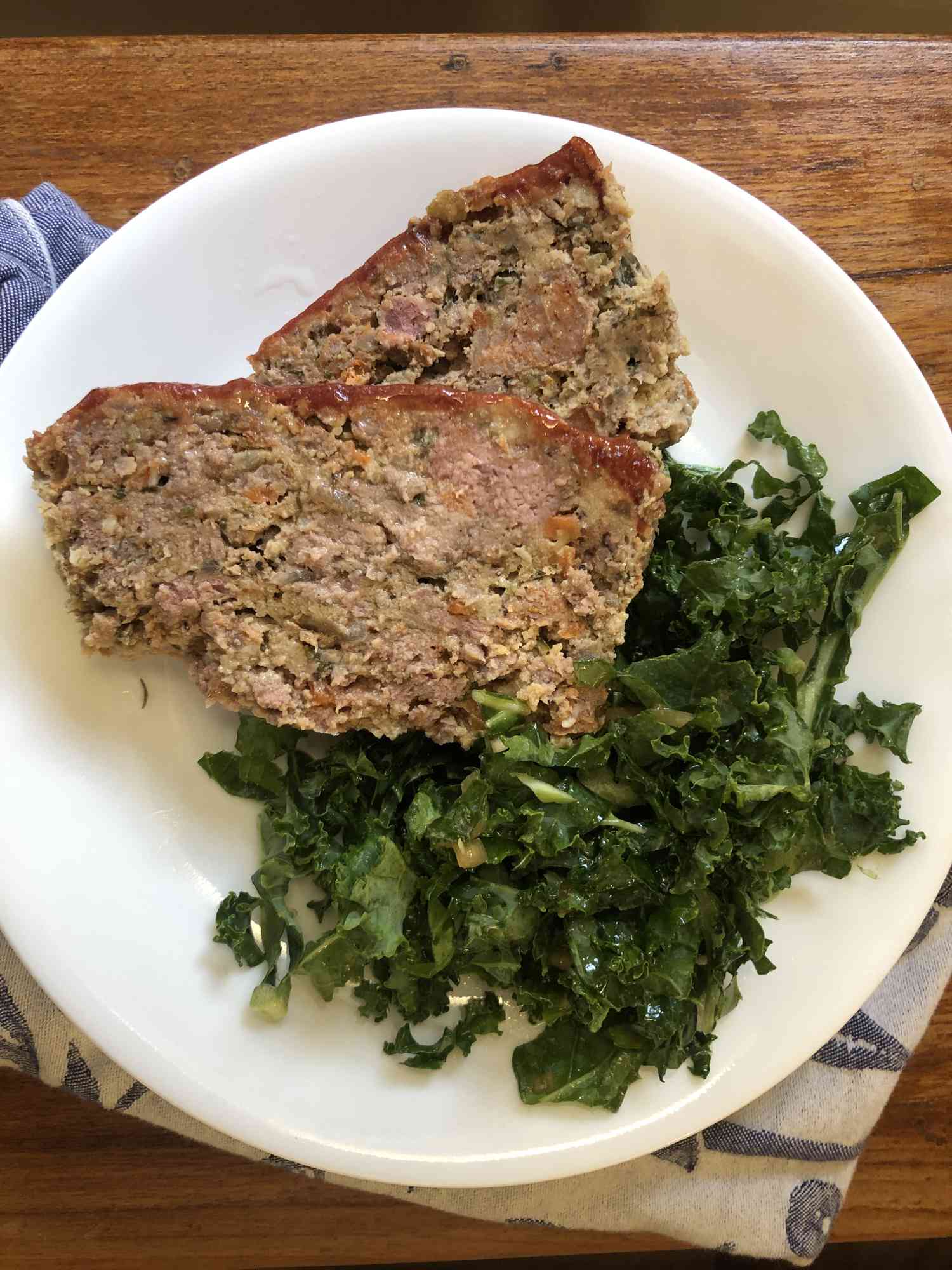 Meatloaf With Sausage Tester Image