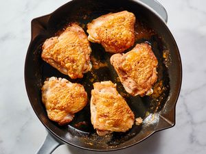 crispy skinned chicken thighs recipe
