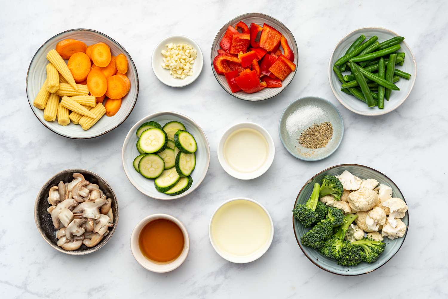 Vietnamese Stir-Fried Mixed Vegetables ingredients 