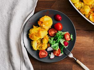 Vegan potatoes au gratin