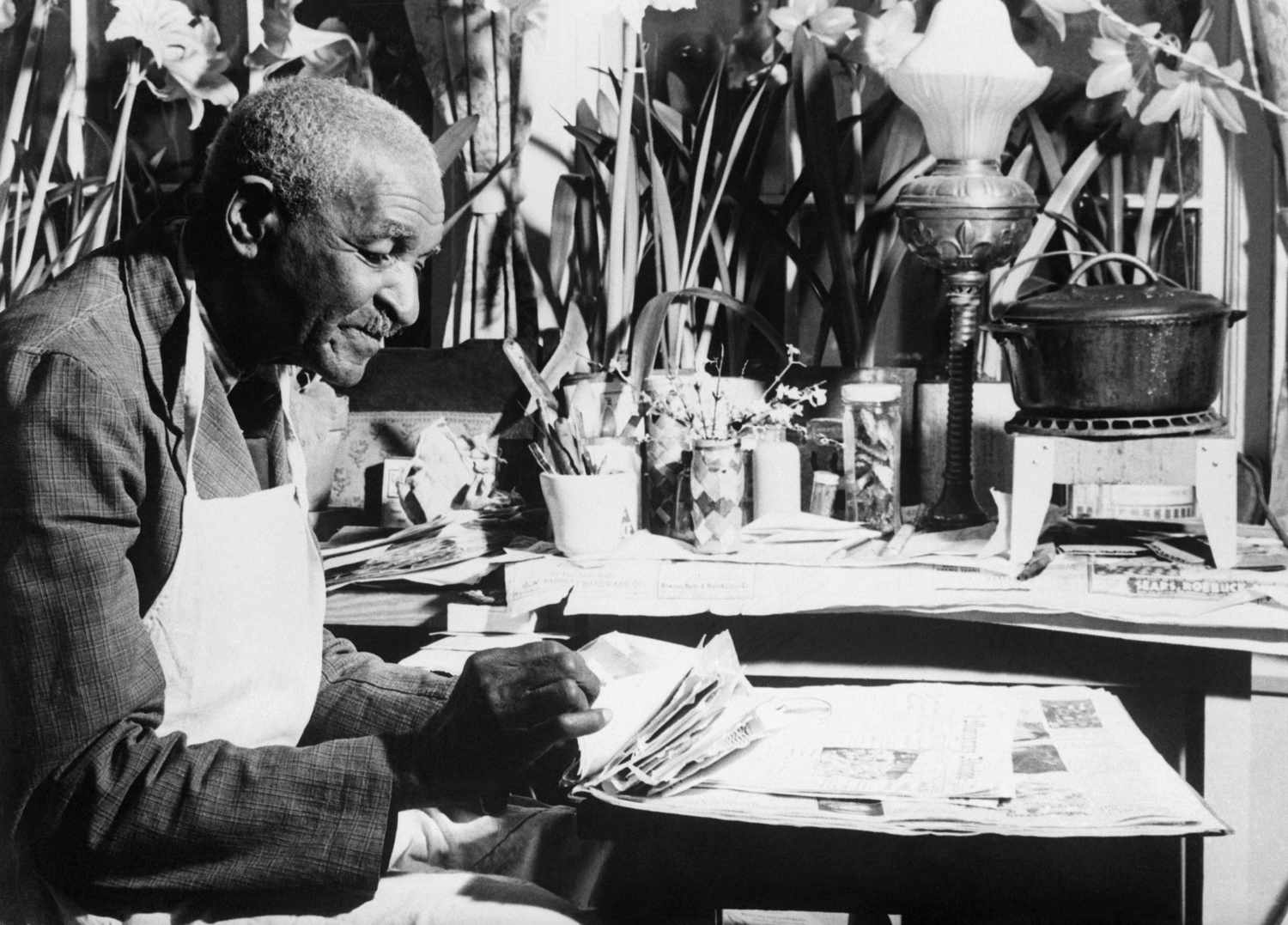 George Washington Carver writing