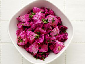 Beetroot and potato salad