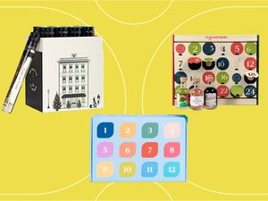 Wine advent calendars we recommend on a yellow background