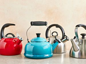 Best tea kettles displayed on countertop