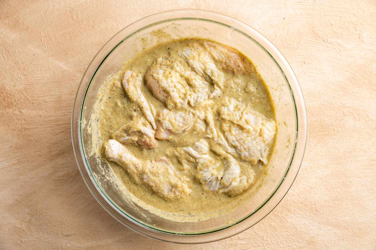 Put the chicken in a large bowl and pour over the marinade