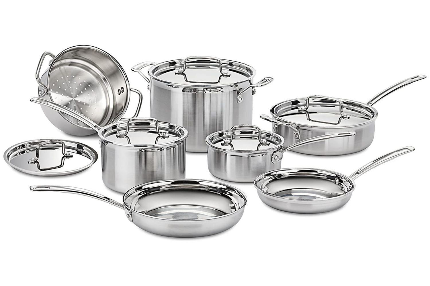 Cuisinart MultiClad Pro 12 Piece Triple Ply Stainless Cookware Set