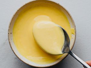 Hollandaise Sauce With Butter in a bowl 