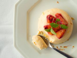 Blood orange pannacotta