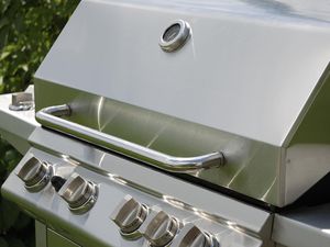 Stainless Steel Grill close up