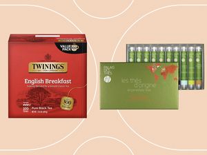 Best Teas on a pink background