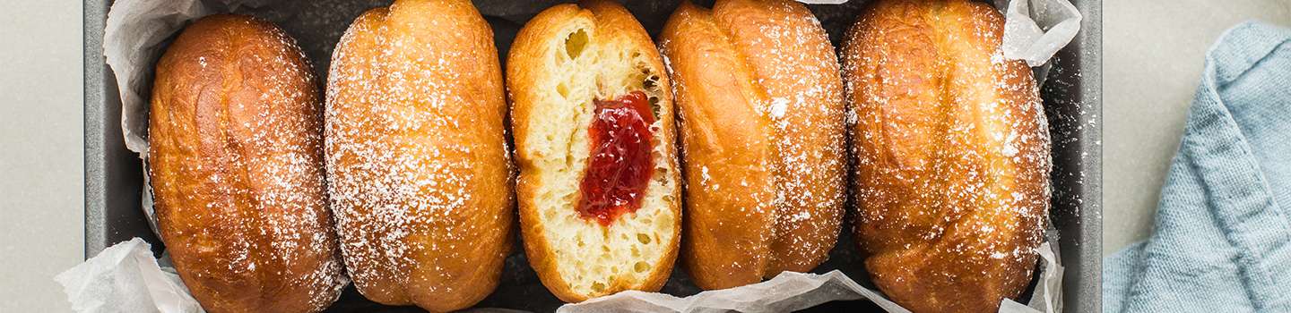 Hanukkah doughnuts sufganoit