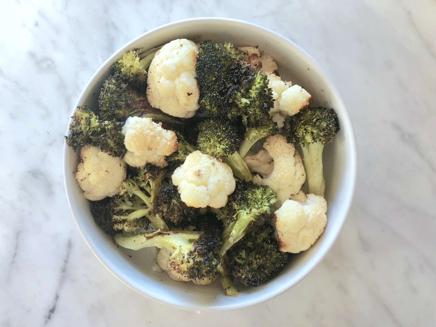 Roasted Broccoli and Cauliflower