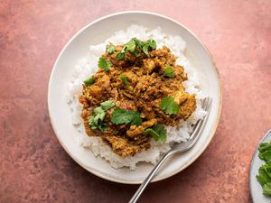 Rendang Curry with Chicken over rice