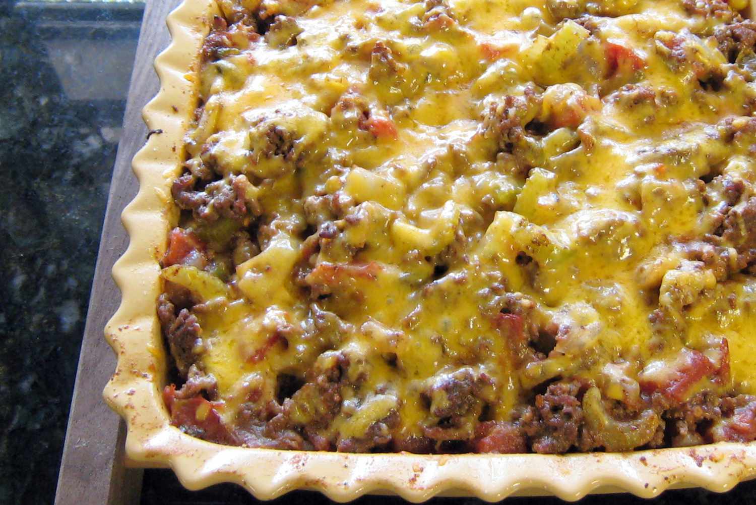 Southwestern Style Ground Beef and Potato Casserole