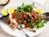 Thai Grilled Whole Fish With Coriander-Chili Sauce