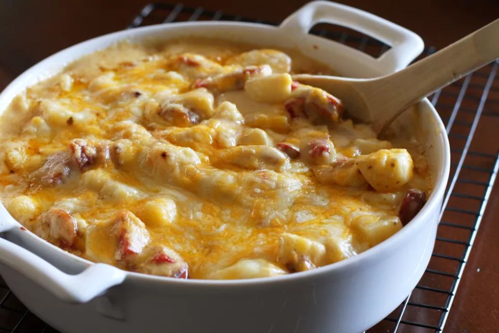 Potato Casserole With Andouille Sausage