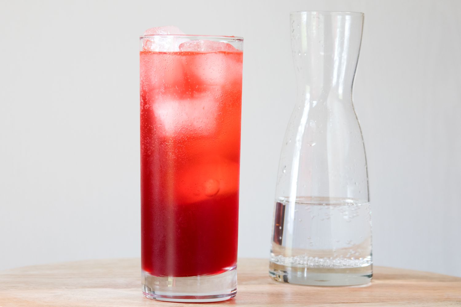 Topping a Sloe Gin Fizz With Soda