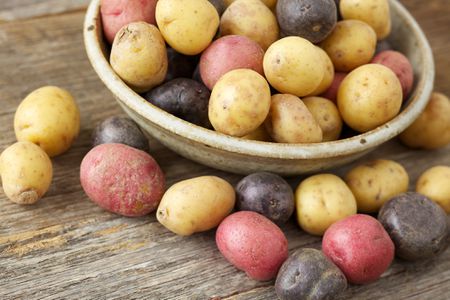 Multi-colored potatoes