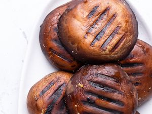 Grilled Portobello Mushrooms With Garlic Butter