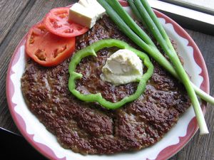 Serbian "Pljeskavica" Hamburger