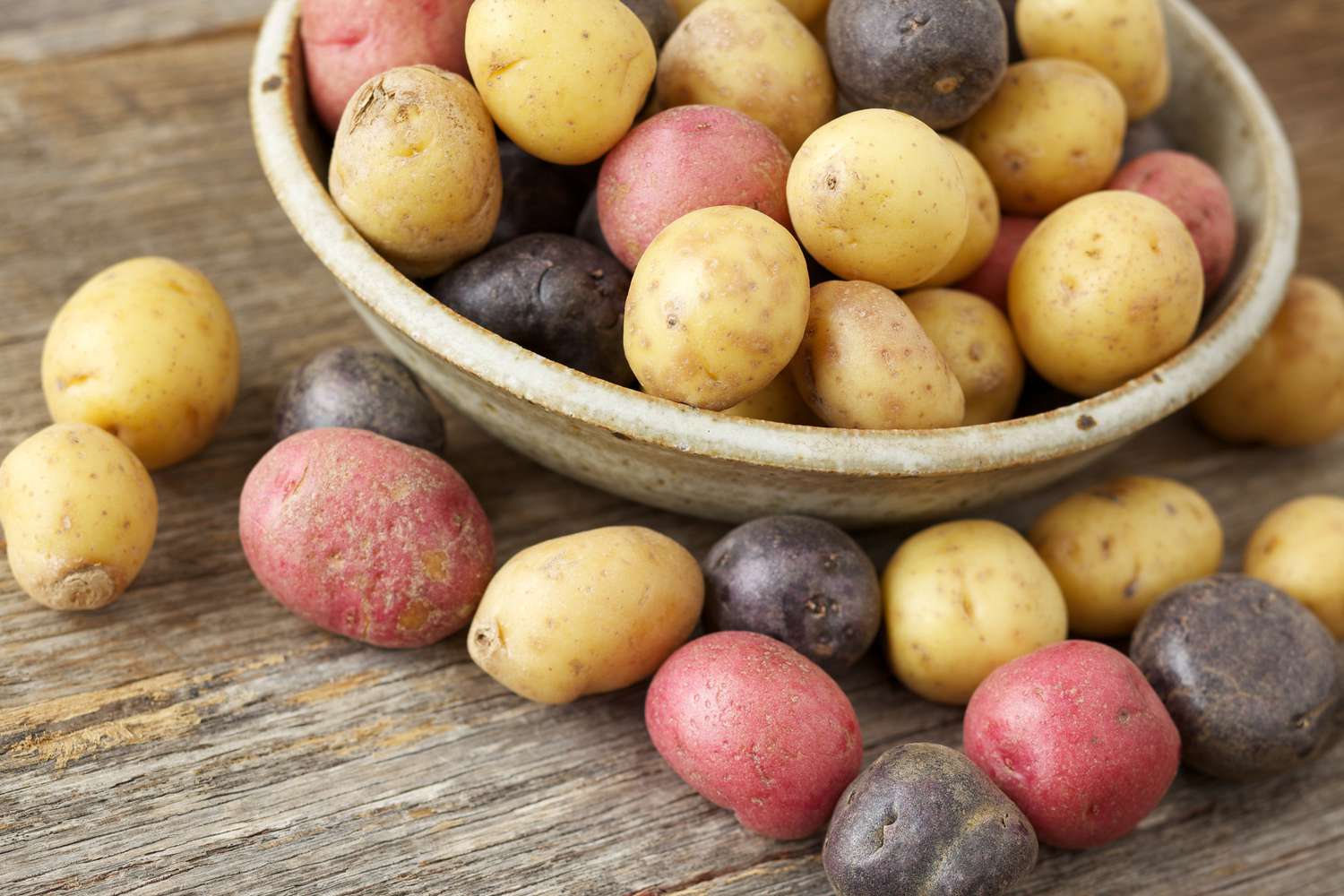 Multi-colored potatoes