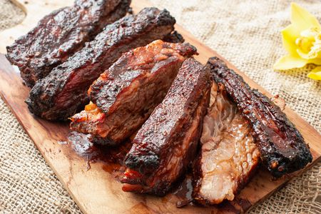 Slow Grilled Beef Ribs