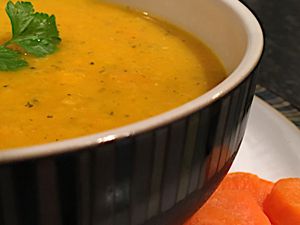 Spiced carrot soup