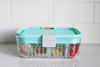 PackIt Mod Lunch Bento Food Storage Container with food on a kitchen counter