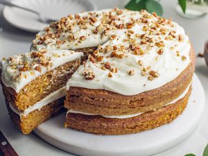 Pumpkin cake cream cheese frosting