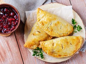 Leftover turkey empanadas