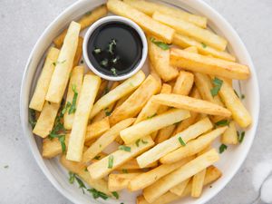 Twice-cooked chips recipe