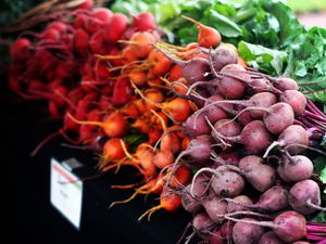 Different types of beets on a table