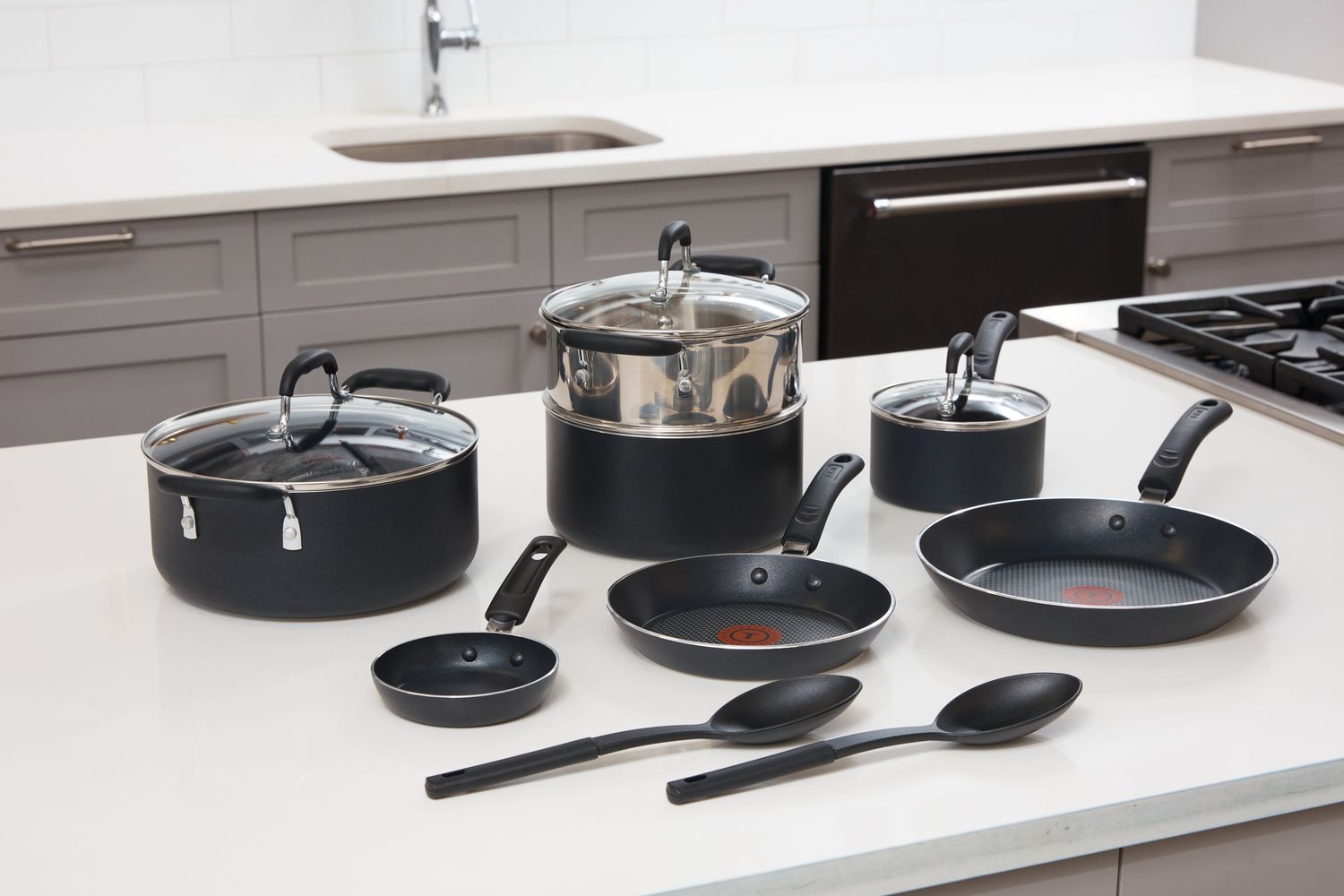 T-fal Professional Nonstick set before testing