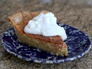 Transparent Pie With Part Brown Sugar