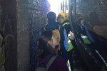 A schoolgirl was hit by a train at Catford Bridge station this morning