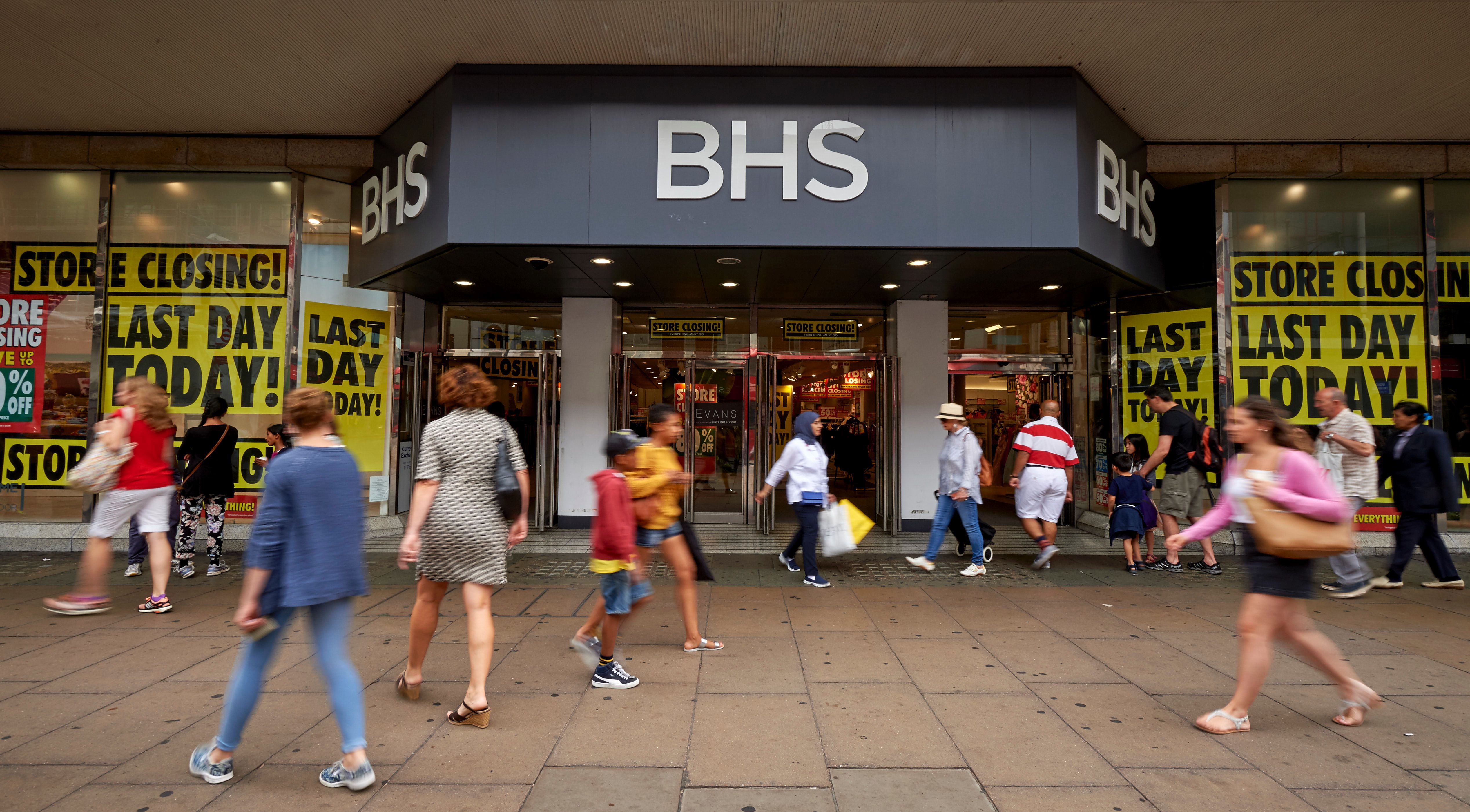  BHS finally shut its doors in August after falling into administration earlier this year