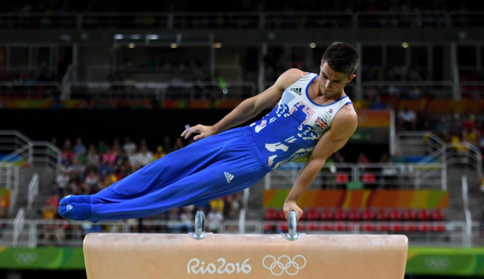  Whitlock in action on the Pommel horse