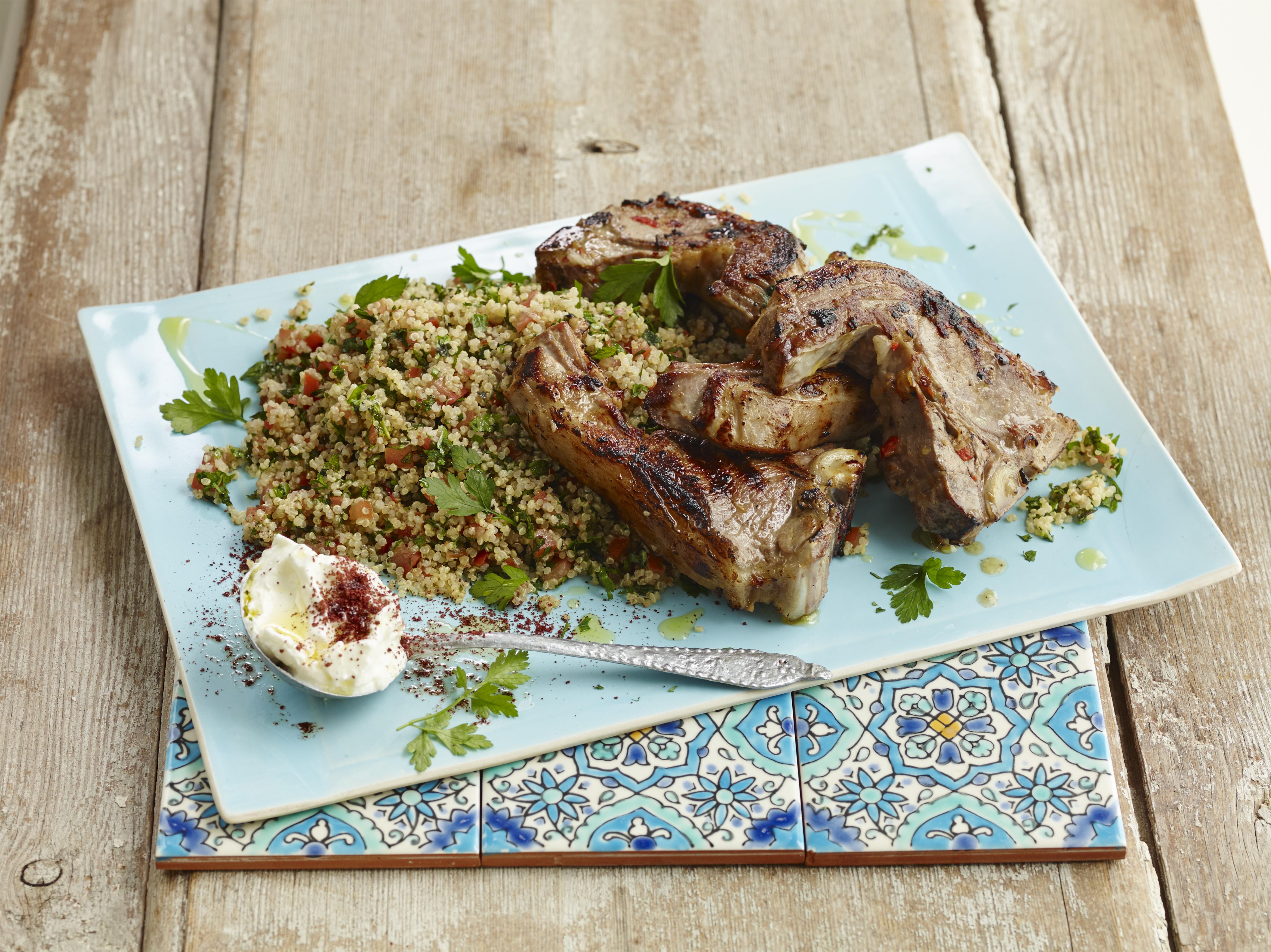  Nothing says romantic meal in for two like lamb chops