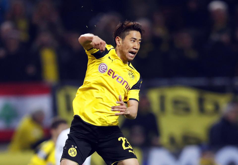  Japanese international Shinji Kagawa netted six goals in his time at United