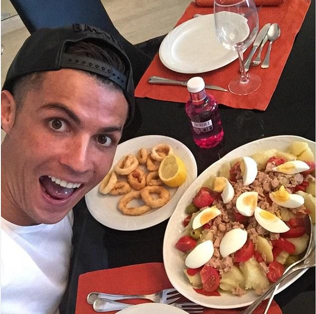  The Juventus star eats plenty of fish and eggs and salad, avoiding sugary foods and processed meats