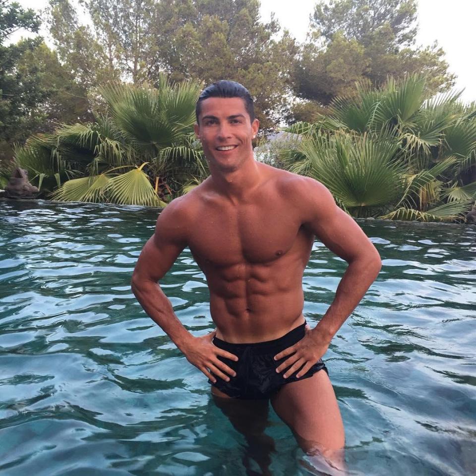  Swimming is a key part of Ronaldo's regime - he goes for a post match swim after every game