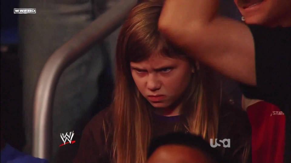  Children in the WWE crowd were fuming with the Miz's win