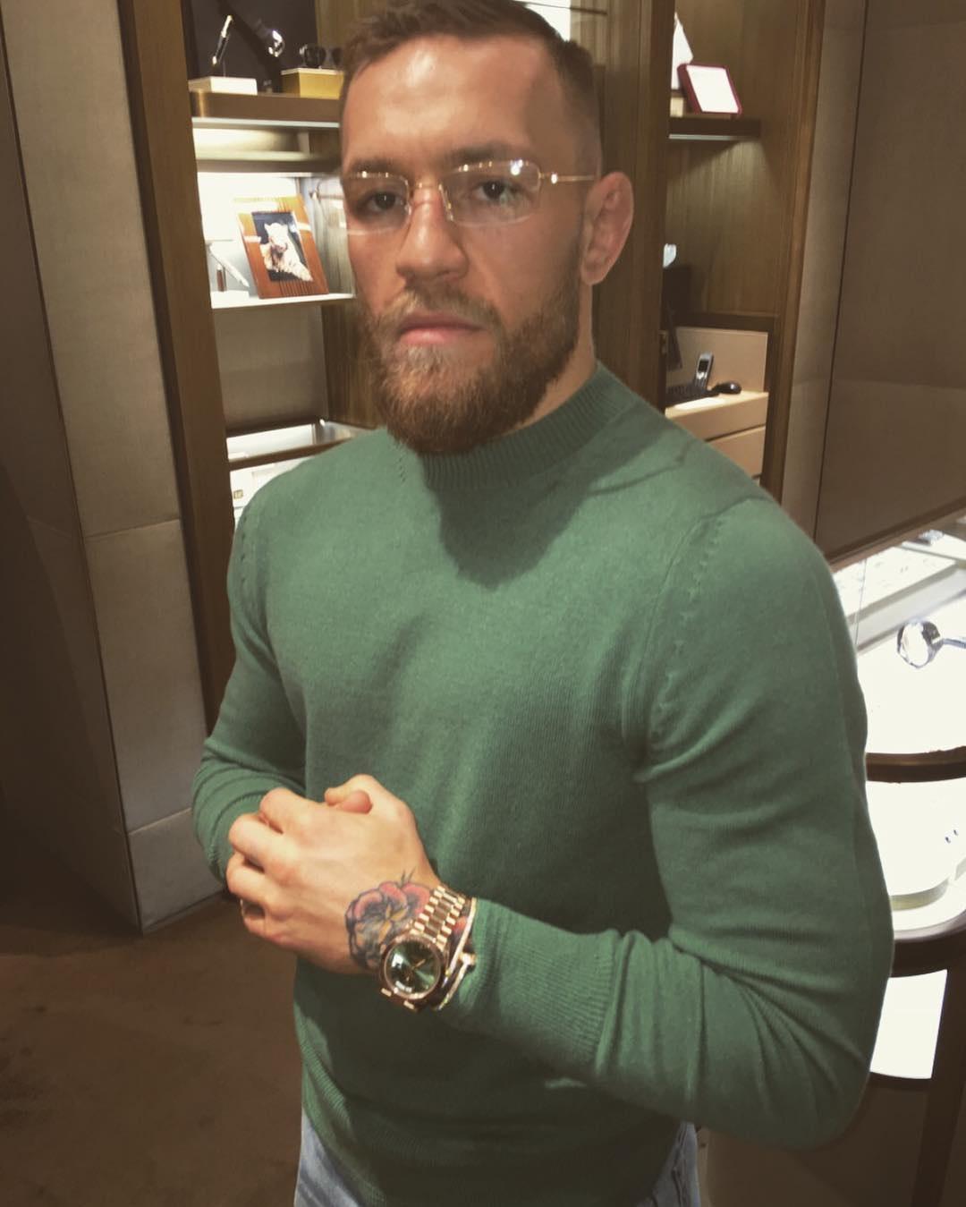  Conor McGregor pays homage to his Irish roots with a green dial Rolex