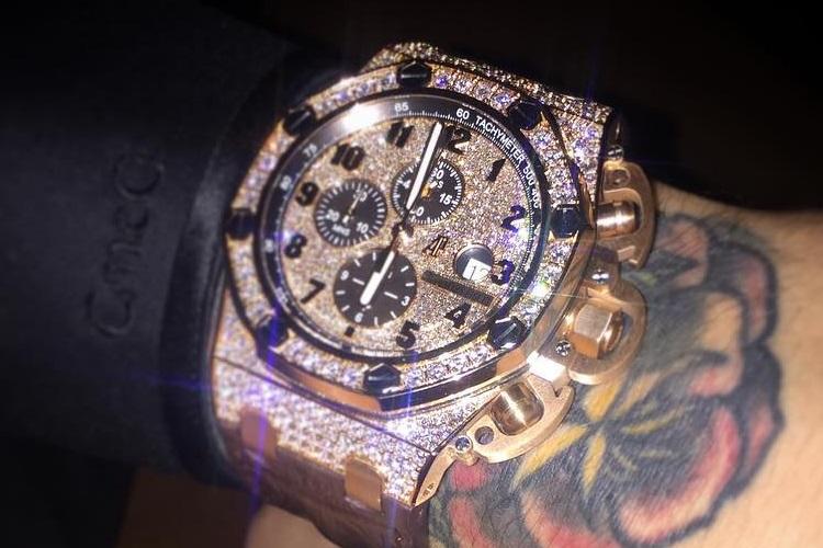  The most expensive watch in McGregor's collection is a custom diamond Audemars Piquet Royal Oak Offshore Chronograph