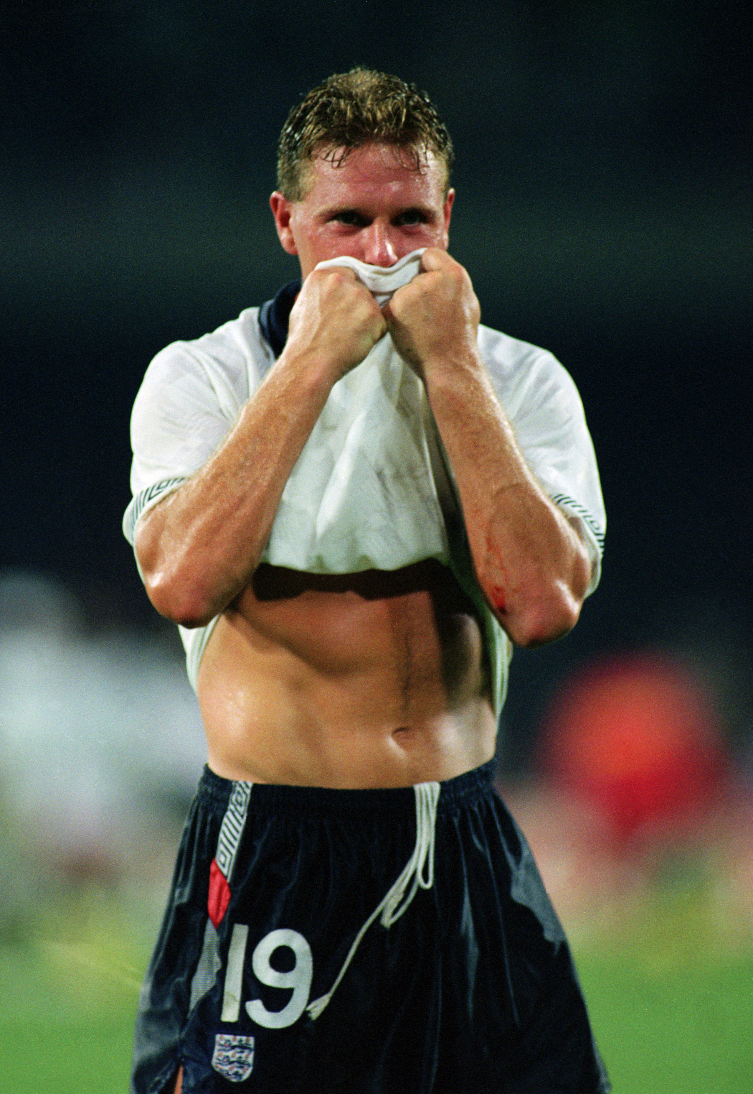  A teary Paul after losing the 1990 World Cup final to Germany