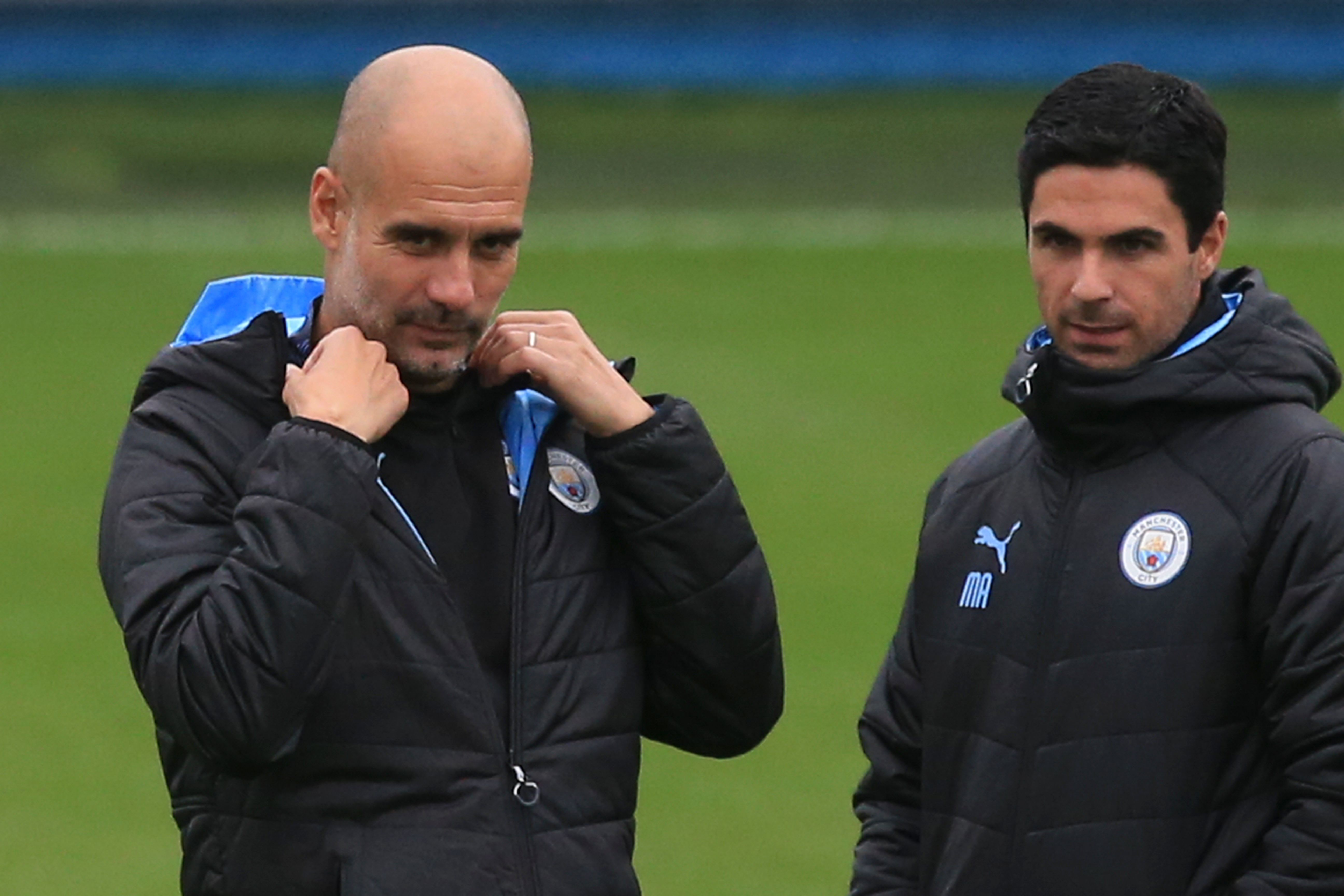  Should Arteta take charge of the Gunners, he could wish to play the same way as Manchester City