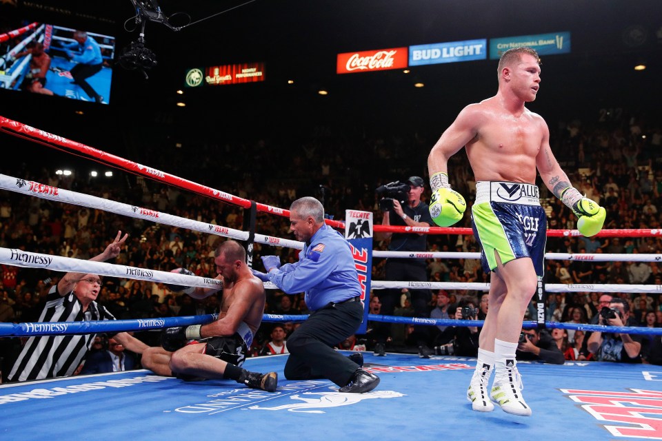  Canelo clinched a title in his fourth weight division after knocking out Kovalev for the WBO light-heavyweight belt