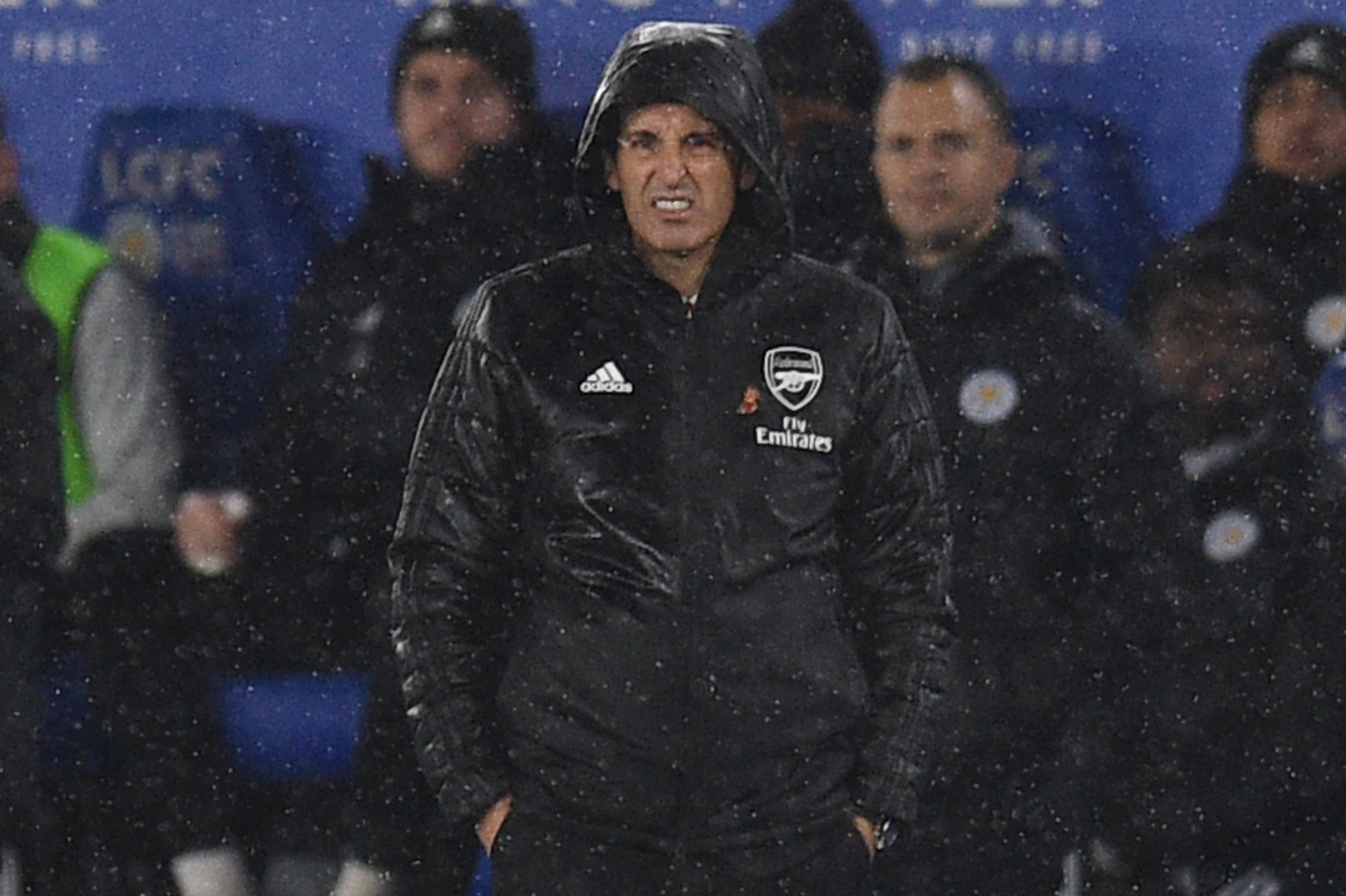  Unai Emery is under huge pressure following their latest setback at Leicester