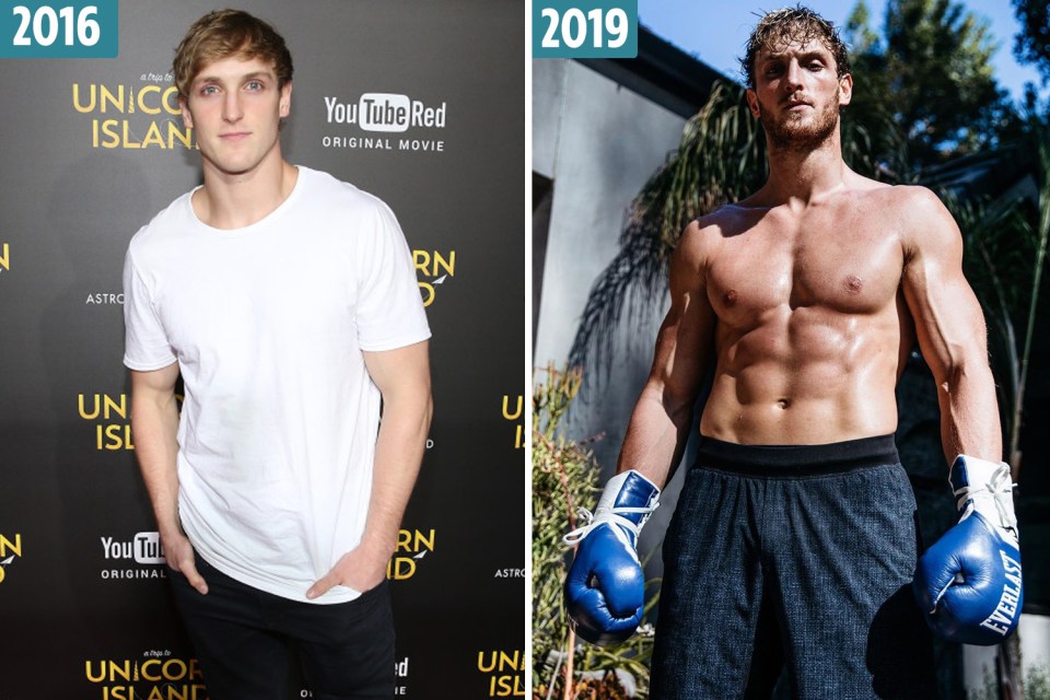  Logan Paul has piled on the pounds ahead of his professional boxing debut